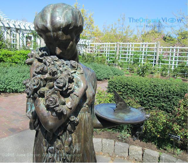 Rose Garden statue at the Brooklyn Botanic Garden by June Stoyer