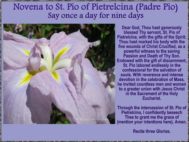 Novena to St Pio of Pietrelcina -Padre Pio