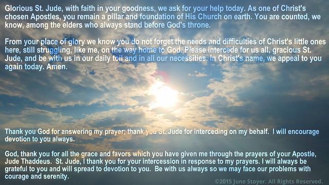 Prayer To St Jude by Franciscan Mission Associates