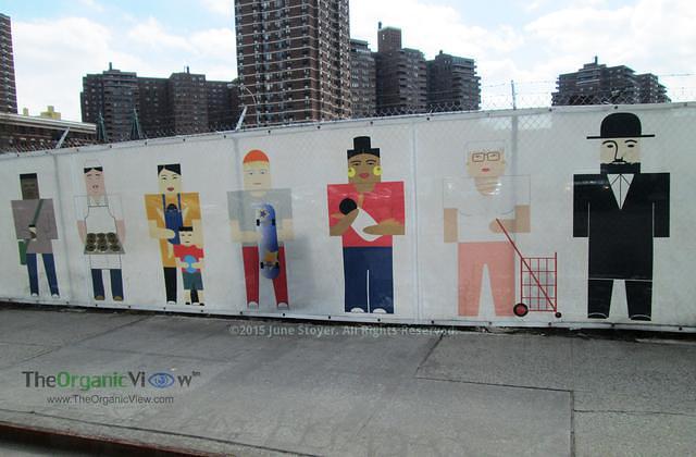 Street Mural on The Lower East Side of Manhattan by June Stoyer