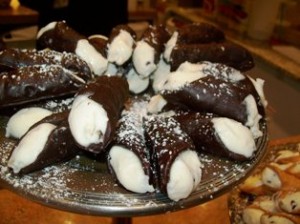 Chocolate Cannolis from Ferrara's