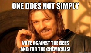 One does not vote against the bees and for chemicals in Austria!