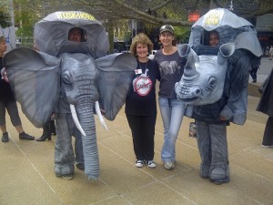 Caroline & Virginia with Tusk & Horn Wildlife Trust
