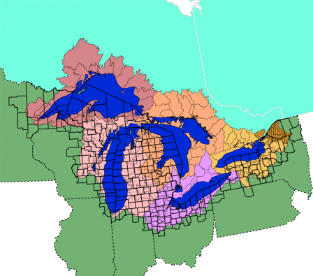 Basin of The Great Lakes