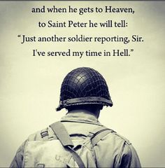 Just another soldier reporting!